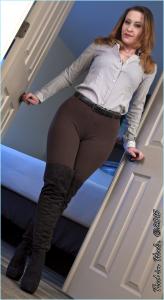 tiedinheels.com - Serene...Riding Tights and Over the Knee Boots! HD-mp4 thumbnail